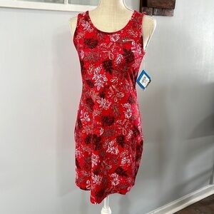 Columbia Midway Bay Floral Fitted Stretch Tennis Dress size XS NWT Activewear